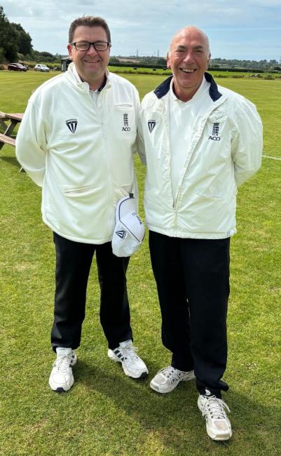 Umpires - Huw Simpkins and Ian Gow